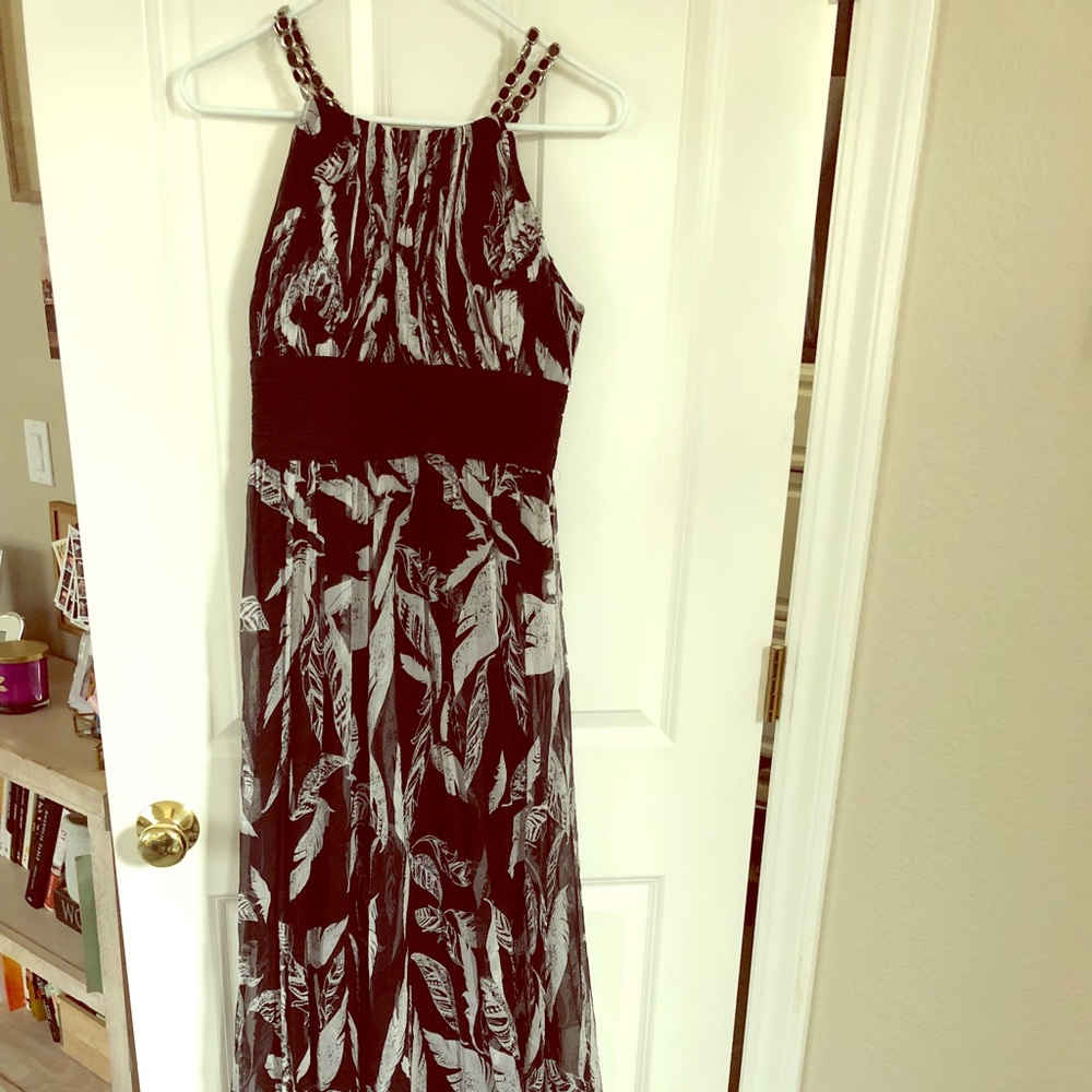 Maxi length evening gown